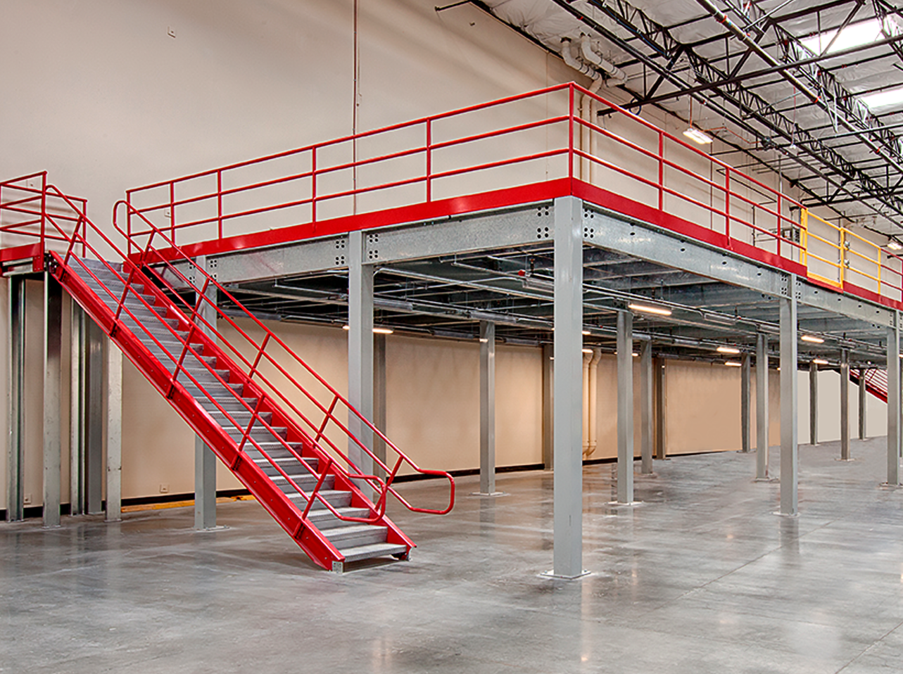 Warehouse Mezzanine and Work Platform Storage Olpin Group